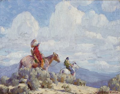 Índios de Taos (óleo sobre tela) de William Herbert Buck Dunton